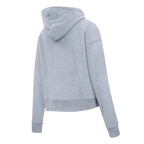 PRO STANDARD CLASSIC CHENILLE CHANDAIL À CAPUCHON COURT EN MOLLETON À LOGO BLANC POUR FEMME (GRIS CHINÉ FONCÉ)