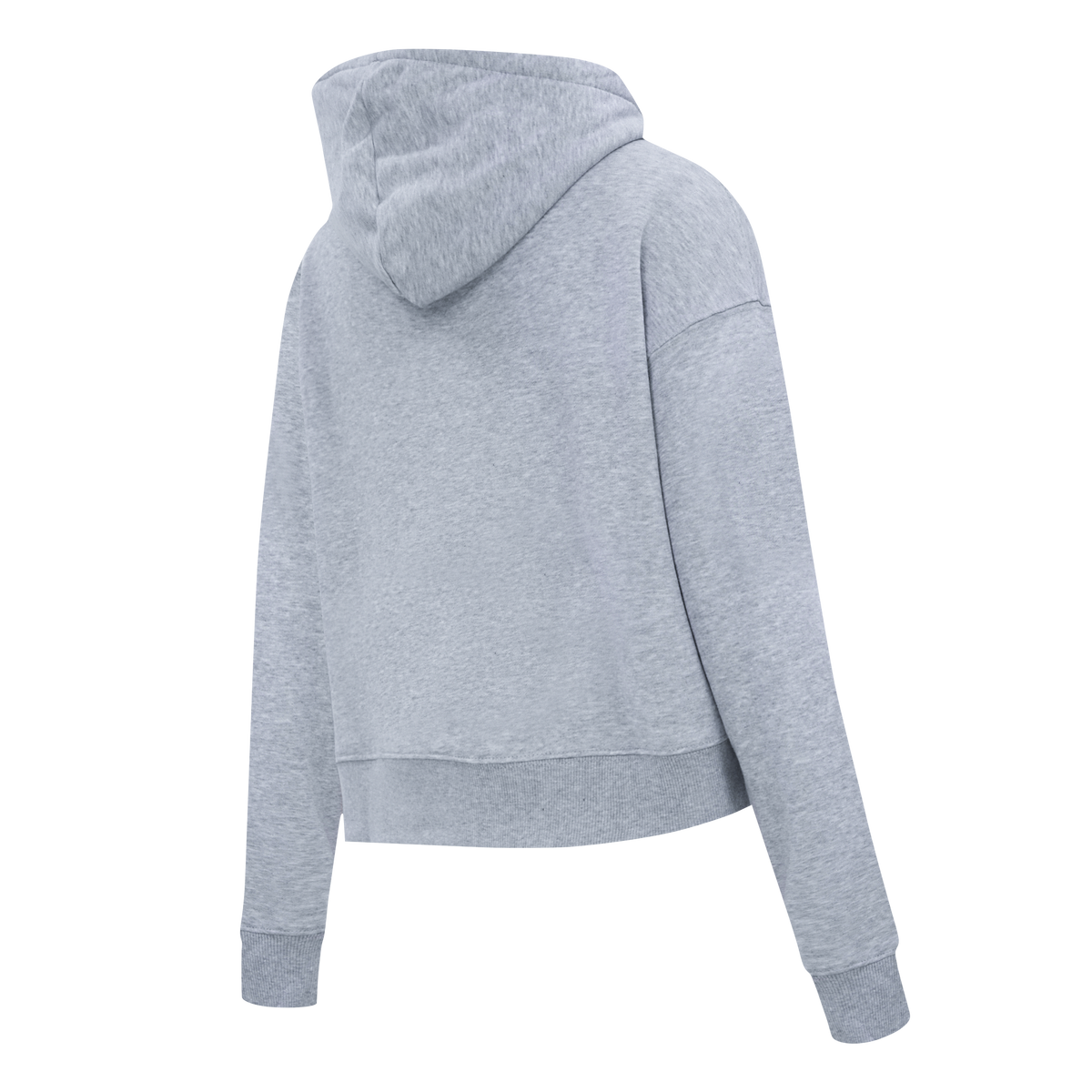 PRO STANDARD CLASSIC CHENILLE CHANDAIL À CAPUCHON COURT EN MOLLETON À LOGO BLANC POUR FEMME (GRIS CHINÉ FONCÉ)