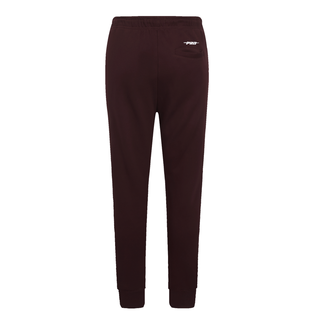 PRO STANDARD CLASSIC CHENILLE PANTALON OUATÉ EN MOLLETON À LOGO BLANC POUR FEMME (LIE-DE-VIN)