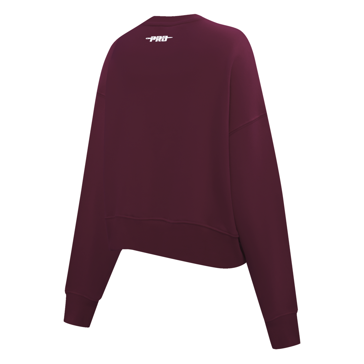 PRO STANDARD CLASSIC CHENILLE CHANDAIL À COL ROND EN MOLLETON À LOGO BLANC POUR FEMME (LIE-DE-VIN)
