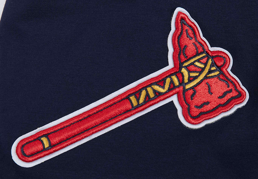 MLB ATLANTA BRAVES OLD ENGLISH MEN'S SJ TOP (MIDNIGHT NAVY)