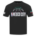 NBA NBA MEXICO CITY GAME 2025 T-SHIRT EN JERSEY DE COTON À ÉPAULES TOMBANTES POUR HOMME (NOIR)