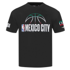 NBA NBA MEXICO CITY GAME 2025 T-SHIRT EN JERSEY DE COTON À ÉPAULES TOMBANTES POUR HOMME (NOIR)