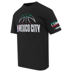 NBA NBA MEXICO CITY GAME 2025 T-SHIRT EN JERSEY DE COTON À ÉPAULES TOMBANTES POUR HOMME (NOIR)