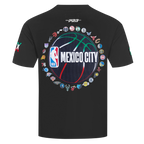 NBA NBA MEXICO CITY GAME 2025 T-SHIRT EN JERSEY DE COTON À ÉPAULES TOMBANTES POUR HOMME (NOIR)