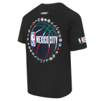 NBA NBA MEXICO CITY GAME 2025 T-SHIRT EN JERSEY DE COTON À ÉPAULES TOMBANTES POUR HOMME (NOIR)