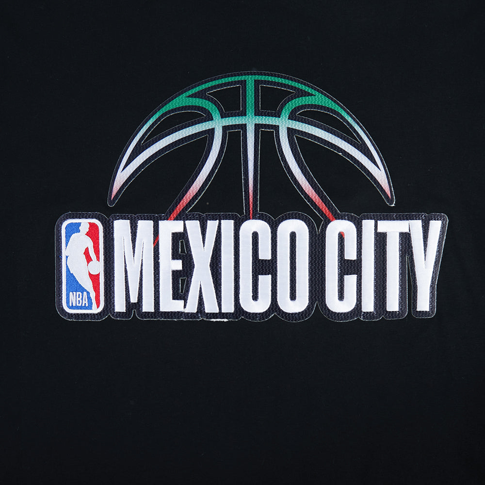 NBA NBA MEXICO CITY GAME 2025 T-SHIRT EN JERSEY DE COTON À ÉPAULES TOMBANTES POUR HOMME (NOIR)