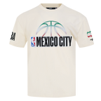 NBA NBA MEXICO CITY GAME 2025 T-SHIRT EN JERSEY DE COTON À ÉPAULES TOMBANTES POUR HOMME (COQUILLE D'ŒUF)