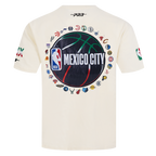 NBA NBA MEXICO CITY GAME 2025 T-SHIRT EN JERSEY DE COTON À ÉPAULES TOMBANTES POUR HOMME (COQUILLE D'ŒUF)
