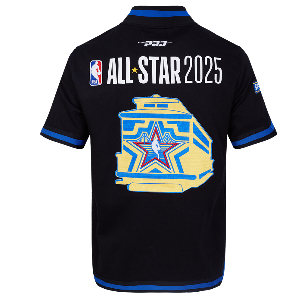 NBA ALL STAR 2025 PRO SS DOUBLE KNIT JACKET  (BLACK/ROYAL BLUE/BLACK)
