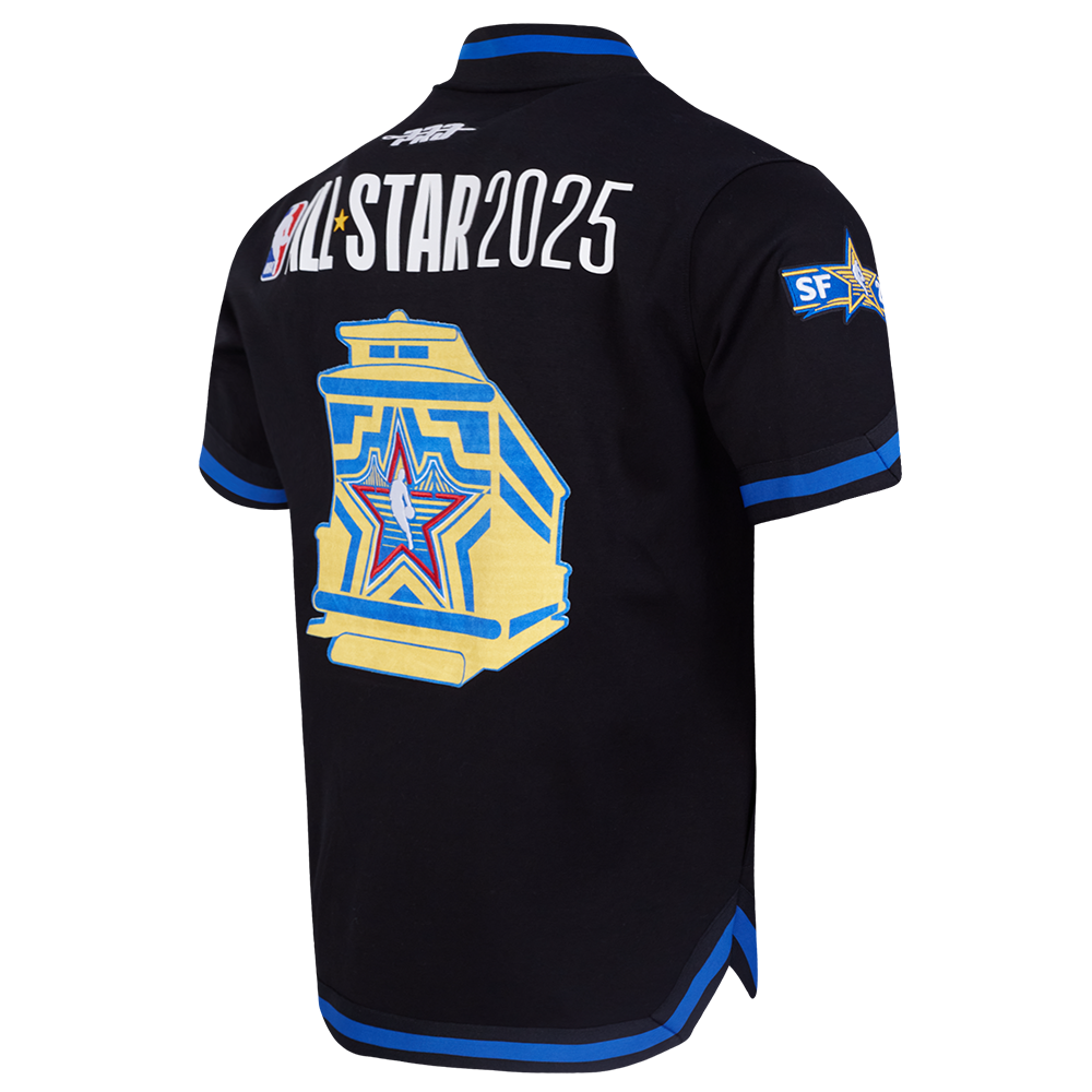 NBA ALL STAR 2025 PRO SS DOUBLE KNIT JACKET  (BLACK/ROYAL BLUE/BLACK)