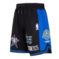 NBA ALL STAR SHORT EN MAILLE DOUBLE 2.0 2025 POUR HOMME (NOIR/BLEU ROYAL/NOIR)