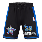 NBA ALL STAR SHORT EN MAILLE DOUBLE 2.0 2025 POUR HOMME (NOIR/BLEU ROYAL/NOIR)