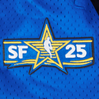 NBA ALL STAR SHORT EN MAILLE DOUBLE 2.0 2025 POUR HOMME (NOIR/BLEU ROYAL/NOIR)