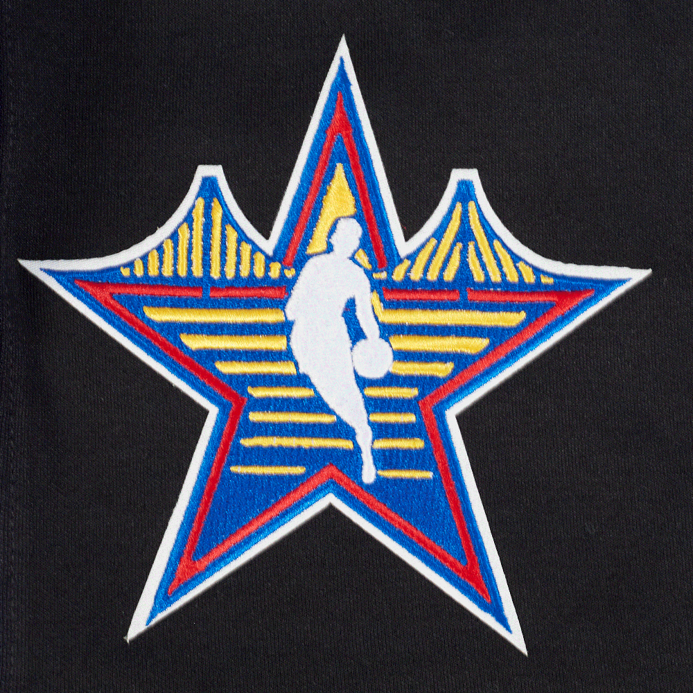 NBA ALL STAR SHORT EN MAILLE DOUBLE 2.0 2025 POUR HOMME (NOIR/BLEU ROYAL/NOIR)