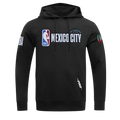 NBA NBA MEXICO CITY GAME 2025 MEN'S DROP SHOULDER FLC PO HOODIE (BLACK)