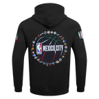 NBA NBA MEXICO CITY GAME 2025 MEN'S DROP SHOULDER FLC PO HOODIE (BLACK)