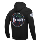 NBA NBA MEXICO CITY GAME 2025 MEN'S DROP SHOULDER FLC PO HOODIE (BLACK)