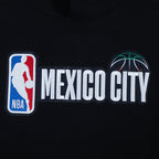 NBA NBA MEXICO CITY GAME 2025 MEN'S DROP SHOULDER FLC PO HOODIE (BLACK)