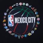 NBA NBA MEXICO CITY GAME 2025 MEN'S DROP SHOULDER FLC PO HOODIE (BLACK)