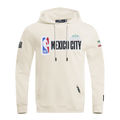 NBA NBA MEXICO CITY GAME 2025 CHANDAIL À CAPUCHON EN MOLLETON À ÉPAULES TOMBANTES POUR HOMME (COQUILLE D'ŒUF)