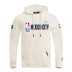 NBA NBA MEXICO CITY GAME 2025 CHANDAIL À CAPUCHON EN MOLLETON À ÉPAULES TOMBANTES POUR HOMME (COQUILLE D'ŒUF)