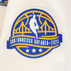 NBA ALL STAR 2025 MEN'S LEATHER JACKET (EGGSHELL)