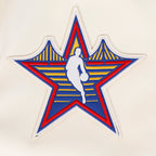 NBA ALL STAR 2025 MEN'S LEATHER JACKET (EGGSHELL)