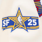 NBA ALL STAR 2025 MEN'S LEATHER JACKET (EGGSHELL)