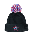 NBA ALL STAR 2026 UNLINED PRO BEANIE POM CUFFED (BLACK)