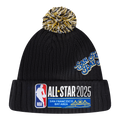NBA ALL STAR 2025 UNLINED PRO BEANIE POM MEN'S CUFFED (BLACK)