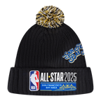 NBA ALL STAR 2025 UNLINED PRO BEANIE POM MEN'S CUFFED (BLACK)