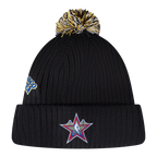 NBA ALL STAR 2025 UNLINED PRO BEANIE POM MEN'S CUFFED (BLACK)