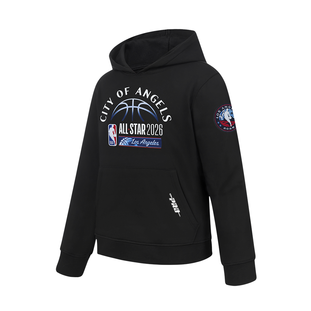 NBA ALL STAR 2026 BIG BOY'S FLEECE PO HOODIE (BLACK)