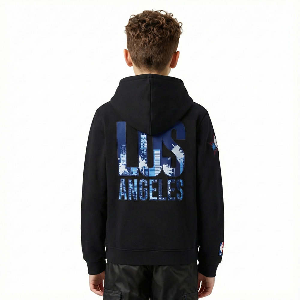 NBA ALL STAR 2026 BIG BOY'S FLEECE PO HOODIE (BLACK)