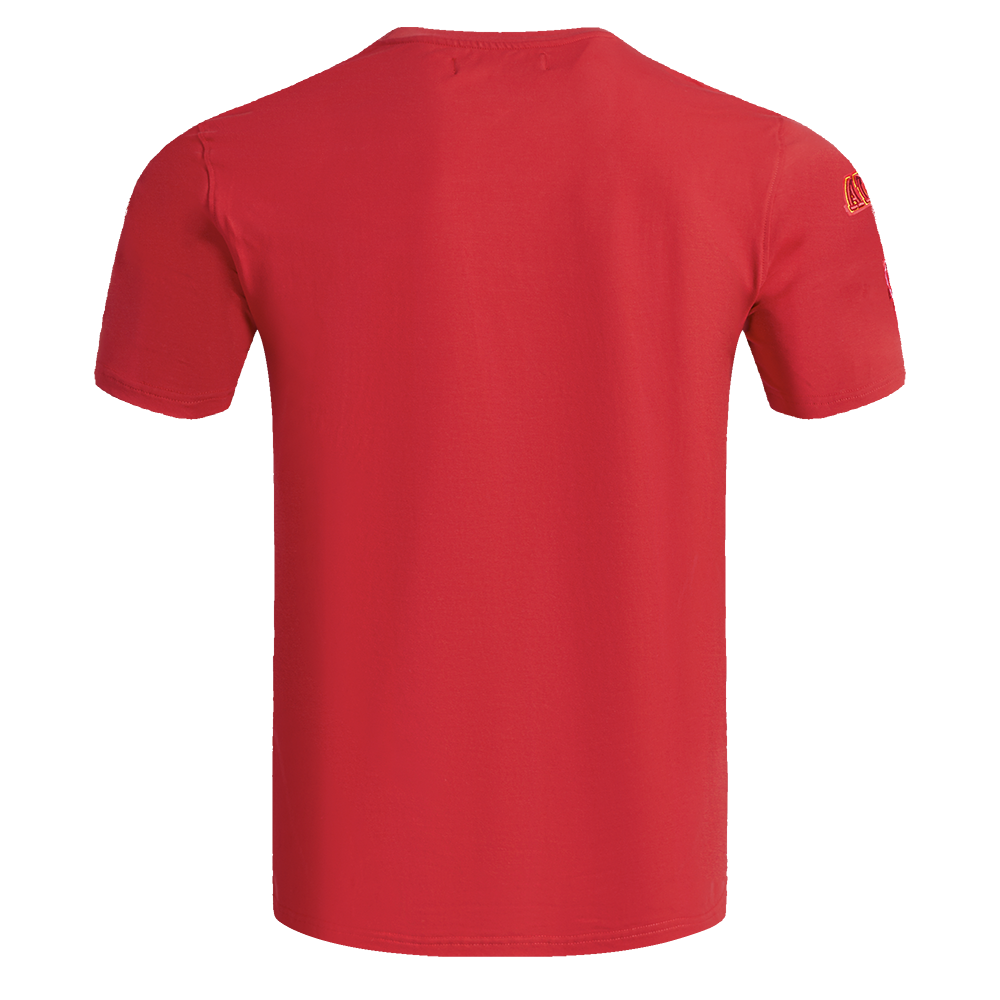 NBA ATLANTA HAWKS OLD ENGLISH T-SHIRT POUR HOMME (ROUGE)