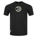 NBA ATLANTA HAWKS UNDER THE LIGHTS T-SHIRT EN JERSEY SIMPLE POUR HOMME (NOIR)