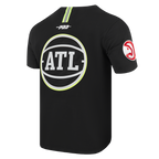 NBA ATLANTA HAWKS UNDER THE LIGHTS T-SHIRT EN JERSEY SIMPLE POUR HOMME (NOIR)