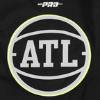 NBA ATLANTA HAWKS UNDER THE LIGHTS T-SHIRT EN JERSEY SIMPLE POUR HOMME (NOIR)