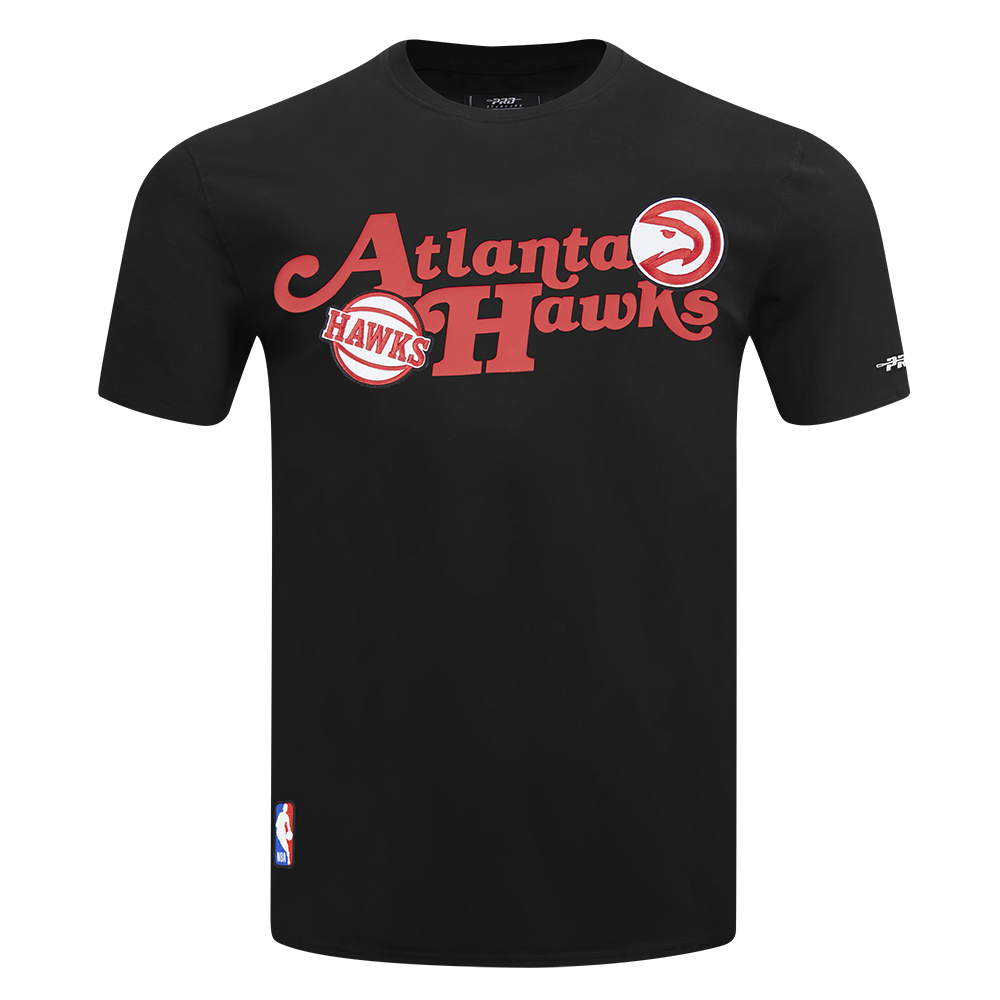 NBA ATLANTA HAWKS SOUVENIR T-SHIRT EN JERSEY SIMPLE POUR HOMME (NOIR)