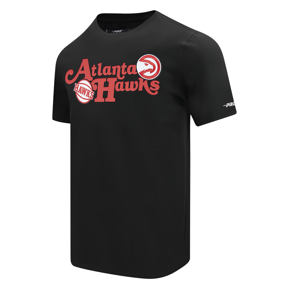 NBA ATLANTA HAWKS SOUVENIR T-SHIRT EN JERSEY SIMPLE POUR HOMME (NOIR)