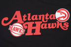 NBA ATLANTA HAWKS SOUVENIR T-SHIRT EN JERSEY SIMPLE POUR HOMME (NOIR)