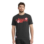 NBA ATLANTA HAWKS SOUVENIR T-SHIRT EN JERSEY SIMPLE POUR HOMME (NOIR)