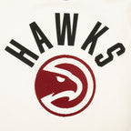 NBA ATLANTA HAWKS MODERN ORIGINALS MEN'S RINGER TEE (EGGSHELL/ BLACK)