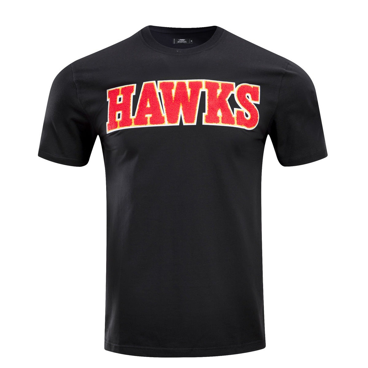 NBA ATLANTA HAWKS CLASSIC CHENILLE T-SHIRT POUR HOMME (NOIR)