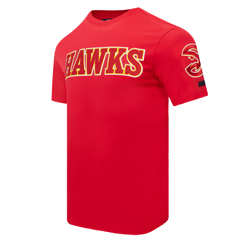 NBA ATLANTA HAWKS CLASSIC CHENILLE MEN'S TEE (RED)