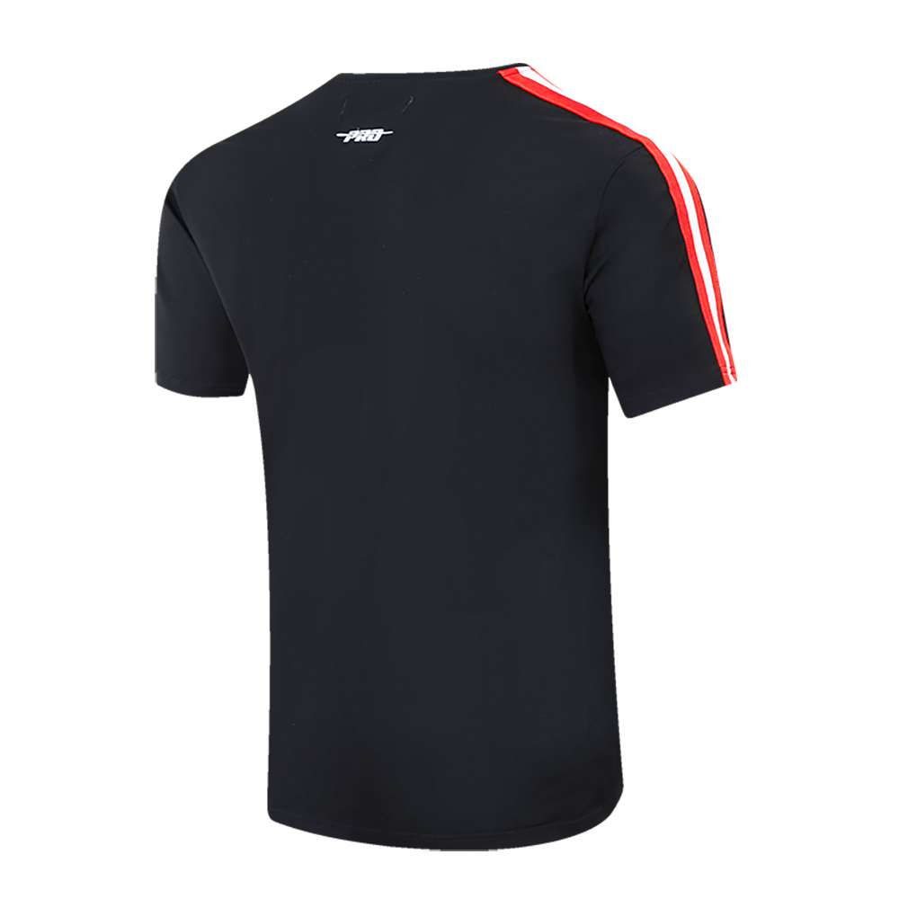 NBA ATLANTA HAWKS RETRO CLASSIC MEN'S STRIPED TEE (BLACK/RED)