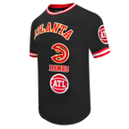 NBA ATLANTA HAWKS RETRO CLASSIC MEN'S TEE (BLACK/RED)