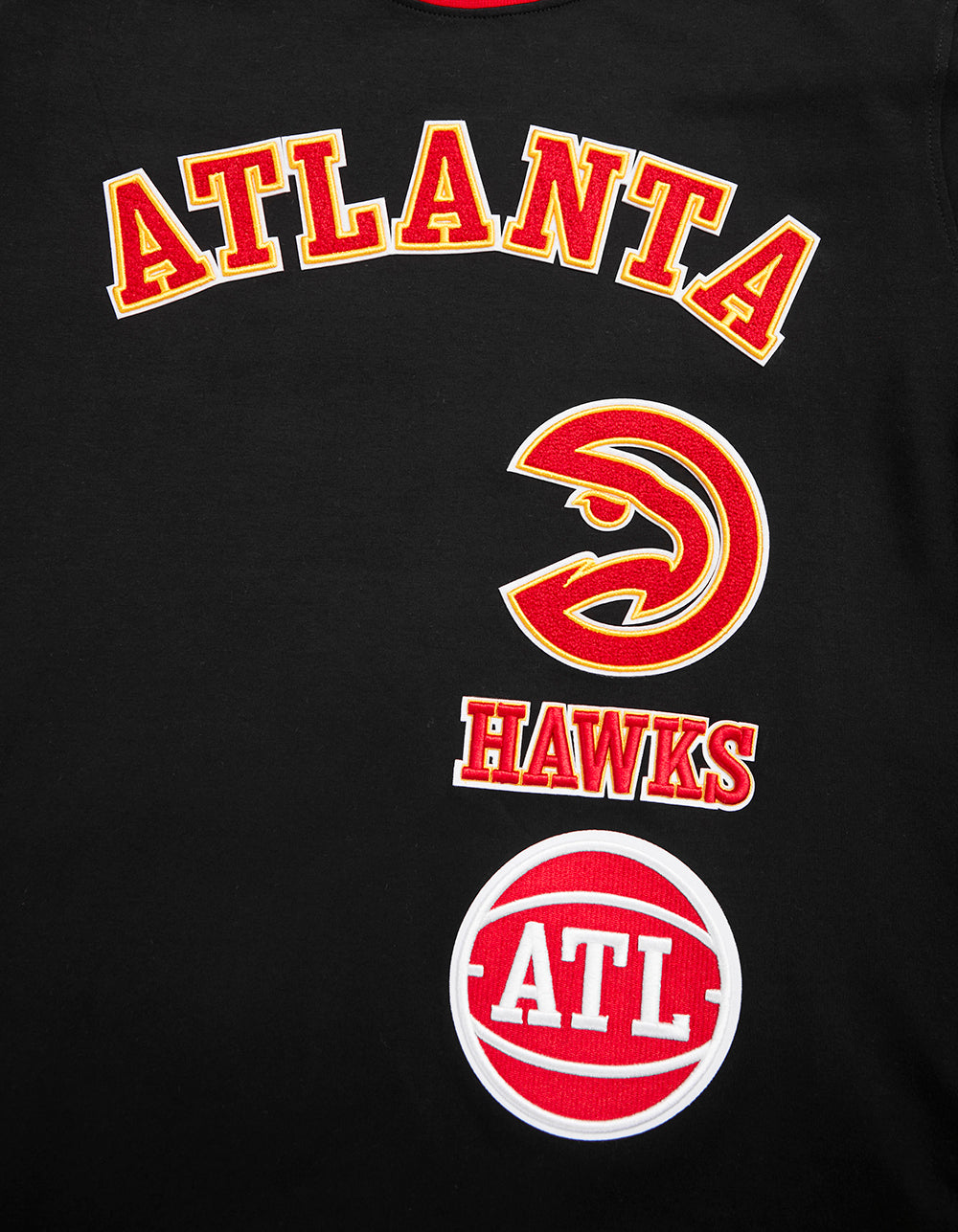 NBA ATLANTA HAWKS RETRO CLASSIC MEN'S TEE (BLACK/RED)