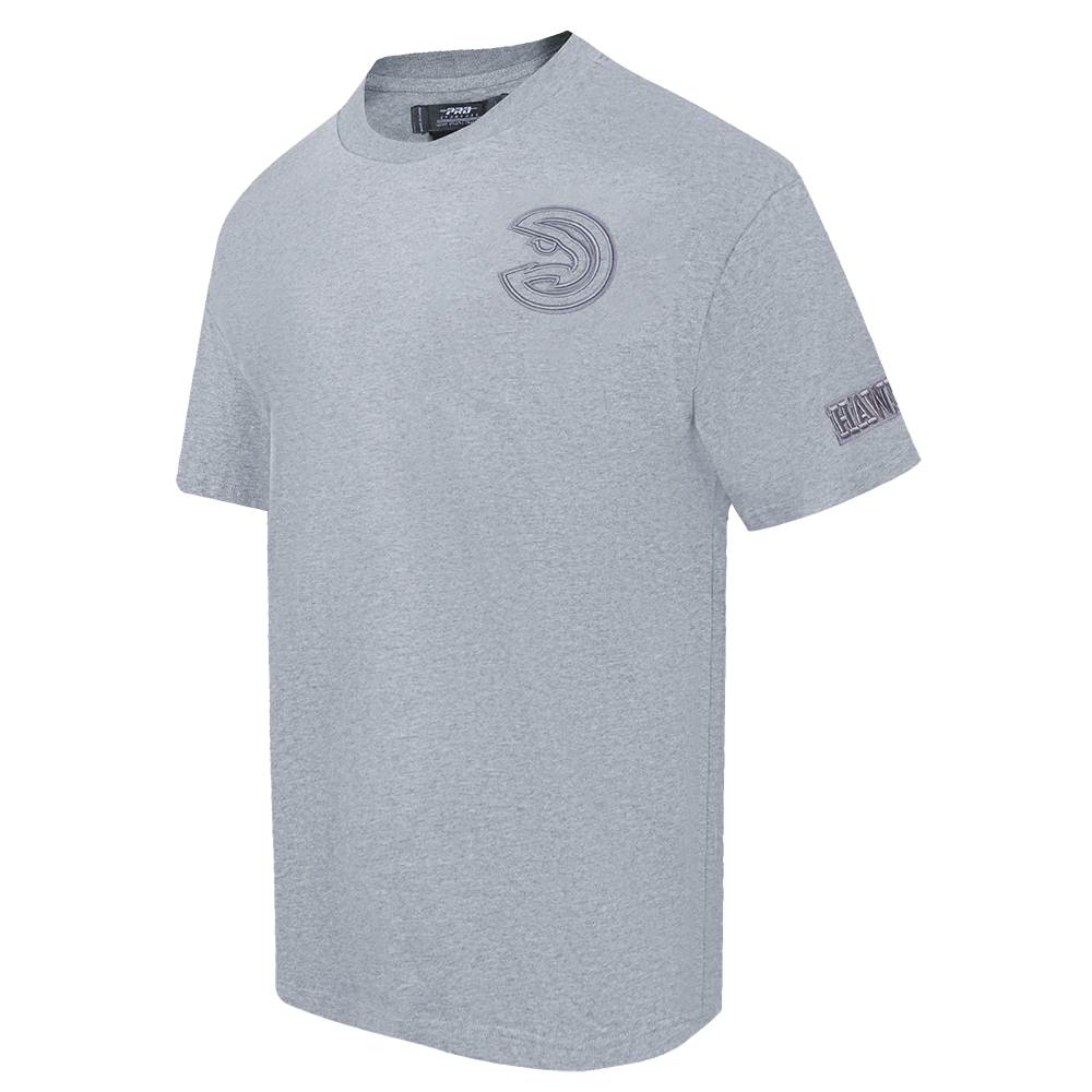 NBA ATLANTA HAWKS NEUTRAL MEN'S DROP SHOULDER TEE (DARK HEATHER GRAY)